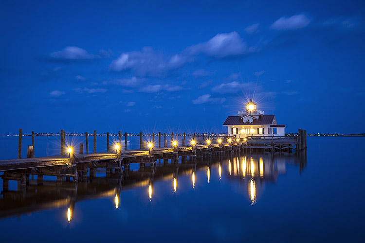 Roanoke Marshes Lighthouse Manteo NC OBX Landscape Photo Print