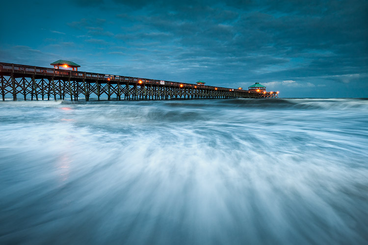 Folly Beach Pier Charleston SC Outdoor Landscape Picture Prints