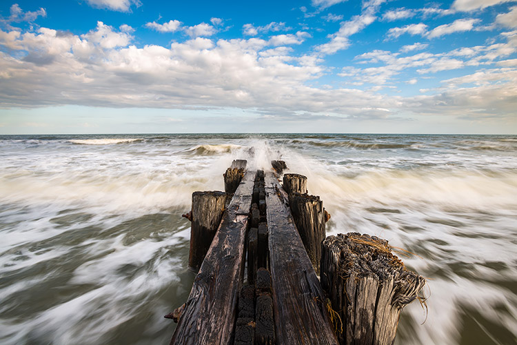 Folly Beach SC Scenic Coastal Seascape Photo Print